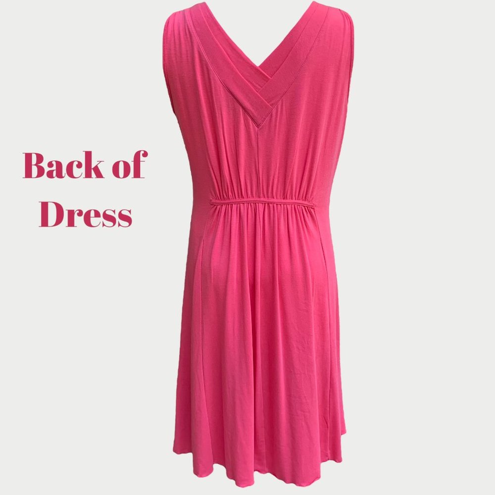 Athleta Women's SANTIAGO DRESS Coral Sleeveless Medium - Picture 4 of 5